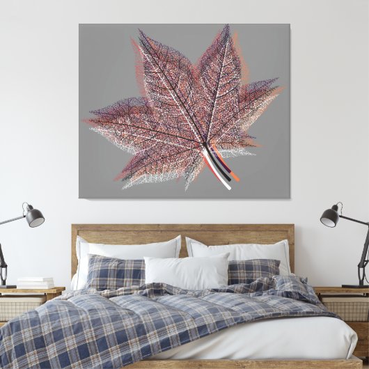 Winterleaf Leinwanddruck (Insitu (Schlafzimmer))