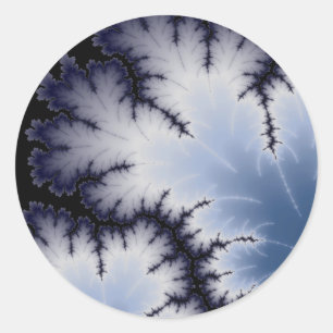 Winterleaf Runder Aufkleber