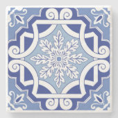 Winterleaf Scroll Steinuntersetzer (Vorderseite)