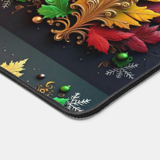 "Winterleaf Splendor" Schreibtischunterlage (Ecke)