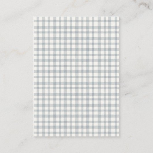 Winterleaf Ugly Sweater Diaper Raffle Baby Dusche Begleitkarte (Rückseite)