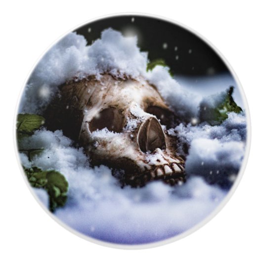 Winterleben IV Keramikknauf (Vorderseite)