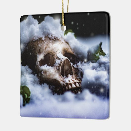 Winterleben IV Keramikornament (Links)