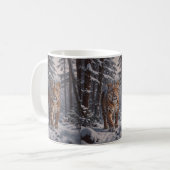 Winterleopard-Tasse Kaffeetasse (Vorderseite Links)