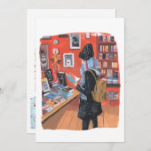 Winterlesen im NYC Bookstore Einladung (Vorne/Hinten)