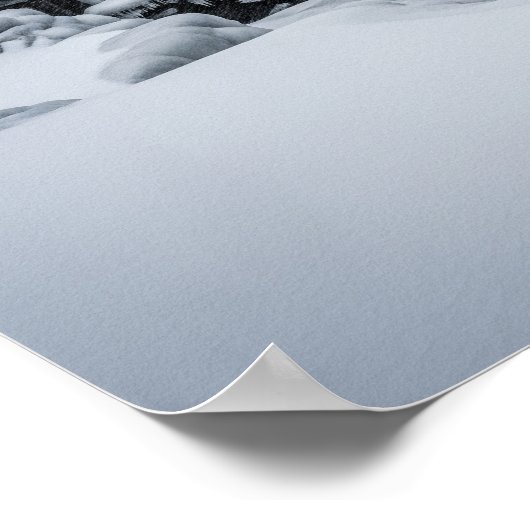 WinterLeuchtturm Poster (Ecke)