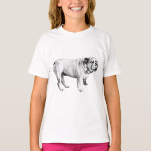 Winterlich ruhiger Ton, Bulldogge T-Shirt