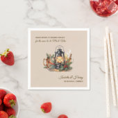 Winterlich warme Geister Laterne Abendessen Probe Serviette (Beispiel)
