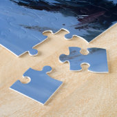 Winterliche Berglandschaft Aquarellmalerei Puzzle (Seite)