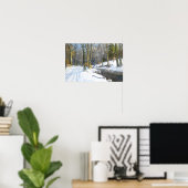 Winterliche Berglandschaft Poster (Heimbüro)