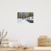 Winterliche Berglandschaft Poster (Küche)