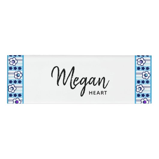 Winterliche Blume Namenschild (Vorderseite)