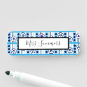 Winterliche Blume Namensschild (Beispiel)