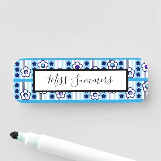 Winterliche Blume Namensschild (Beispiel)