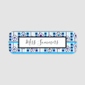 Winterliche Blume Namensschild (Vorderseite)