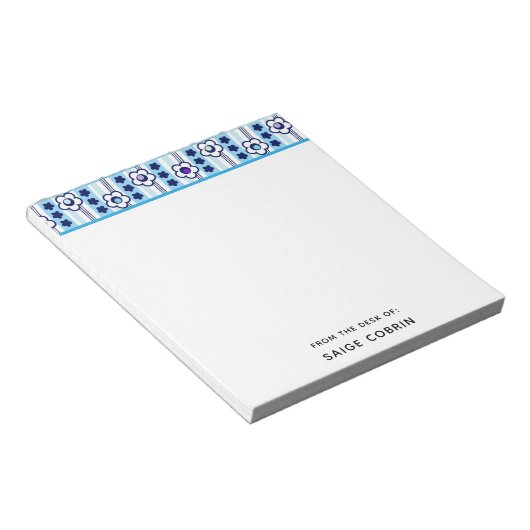 Winterliche Blume Notizblock (angewinkelt)