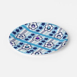 Winterliche Blume Pappteller