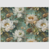 Winterliche Blumen Nahtlose Decoupage Seidenpapier (Vorderseite)