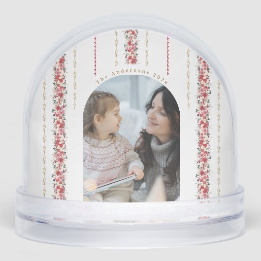 winterliche Blumenwünsche Schneekugeln (Vorderseite)