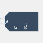 Winterliche Bögen Geschenkanhänger (Rückseite Horizontal)