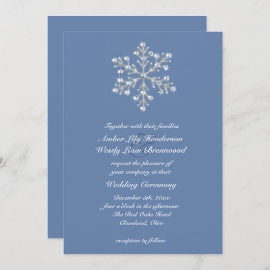 Winterliche Einladung (Vorne/Hinten)