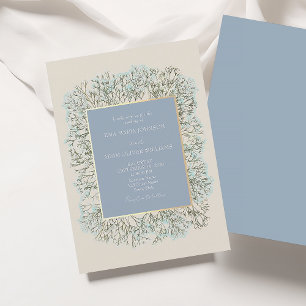 Winterliche Florale Hochzeitseinladung Einladung