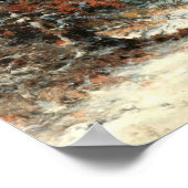 Winterliche Flusslandschaft Poster (Ecke)