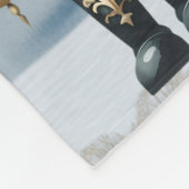 Winterliche gotische Festtags-Fleece-Decke Fleecedecke (Ecke)