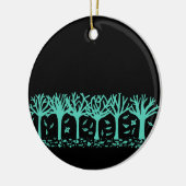 Winterliche Herbstbaum- u. Keramik Ornament (Links)