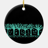 Winterliche Herbstbaum- u. Keramik Ornament (Hinten)