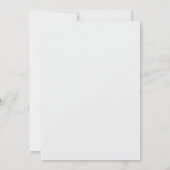 Winterliche Hochzeits-Flat-Save-The-Date-Karte Einladung (Rückseite)