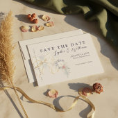 Winterliche Hochzeits-Flat-Save-the-Date-Karte Save The Date
