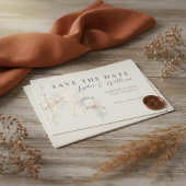Winterliche Hochzeits-Flat-Save-the-Date-Karte Save The Date