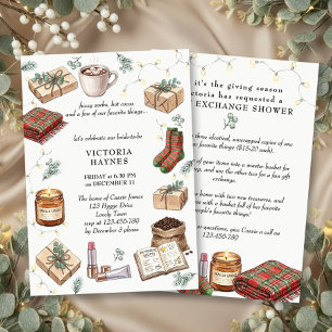 Winterliche Hochzeitsdusche mit Lieblingsdingen Einladung