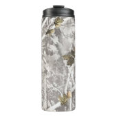 Winterliche Jagdk camouflage-Optik Thermosbecher (Vorderseite)