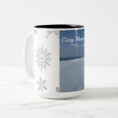 Winterliche Kaffeetassen mit Schnee (Vorderseite Links)