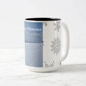 Winterliche Kaffeetassen mit Schnee (VorderseiteRechts)