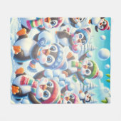 Winterliche Laune Fleecedecke (Vorderseite (Horizontal))