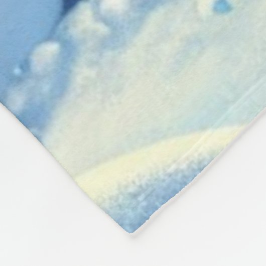 Winterliche Laune Fleecedecke (Ecke)