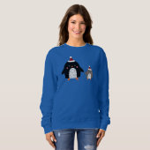 Winterliche Pinguine Sweatshirt (Vorne ganz)