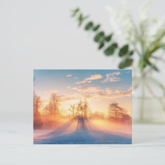 Winterliche Postkarte (Stehend Vorderseite)