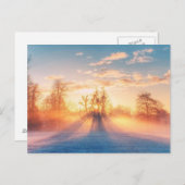 Winterliche Postkarte (Vorne/Hinten)