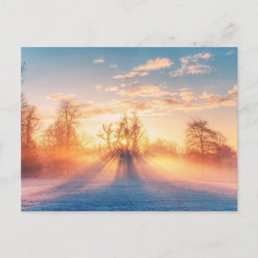 Winterliche Postkarte (Vorderseite)