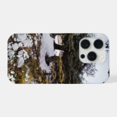 Winterliche Ruhe im Wald iPhone Hülle (Rückseite (Horizontal))