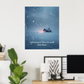 Winterliche Ruhe Kunstprint – „Sanftes Licht in de Poster (Heimbüro)