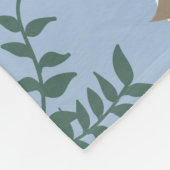 winterliche Ruhe kuschelige Decke in hellblau mit (Ecke)