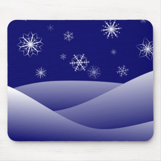 WINTERLICHE SCHNEE-SZENE MOUSEPAD (Vorne)
