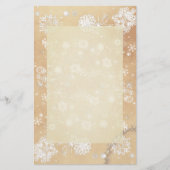 Winterliche Schneeflocke-Vintages Briefpapier (Vorderseite)