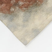 Winterliche Schneemann-Szene Fleece-Decke – Kusche Fleecedecke (Ecke)