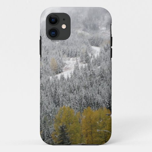 Winterliche Schneeszene Case-Mate iPhone Hülle (Rückseite)